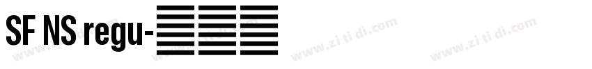 SF NS regu字体转换